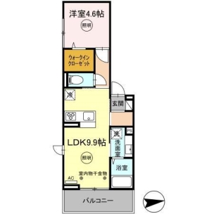 D-ROOM FIRST 大善寺駅前 間取り